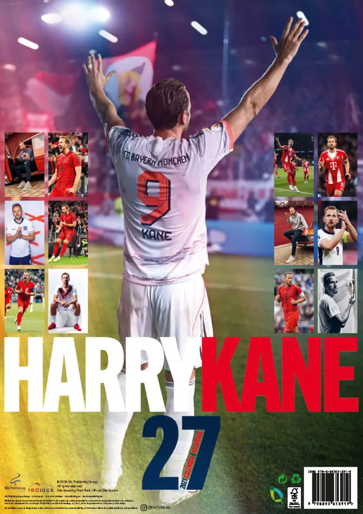 Bild: 9798893613919 | Harry Kane Kalender 2027 | Kalender | Deutsch | 2027