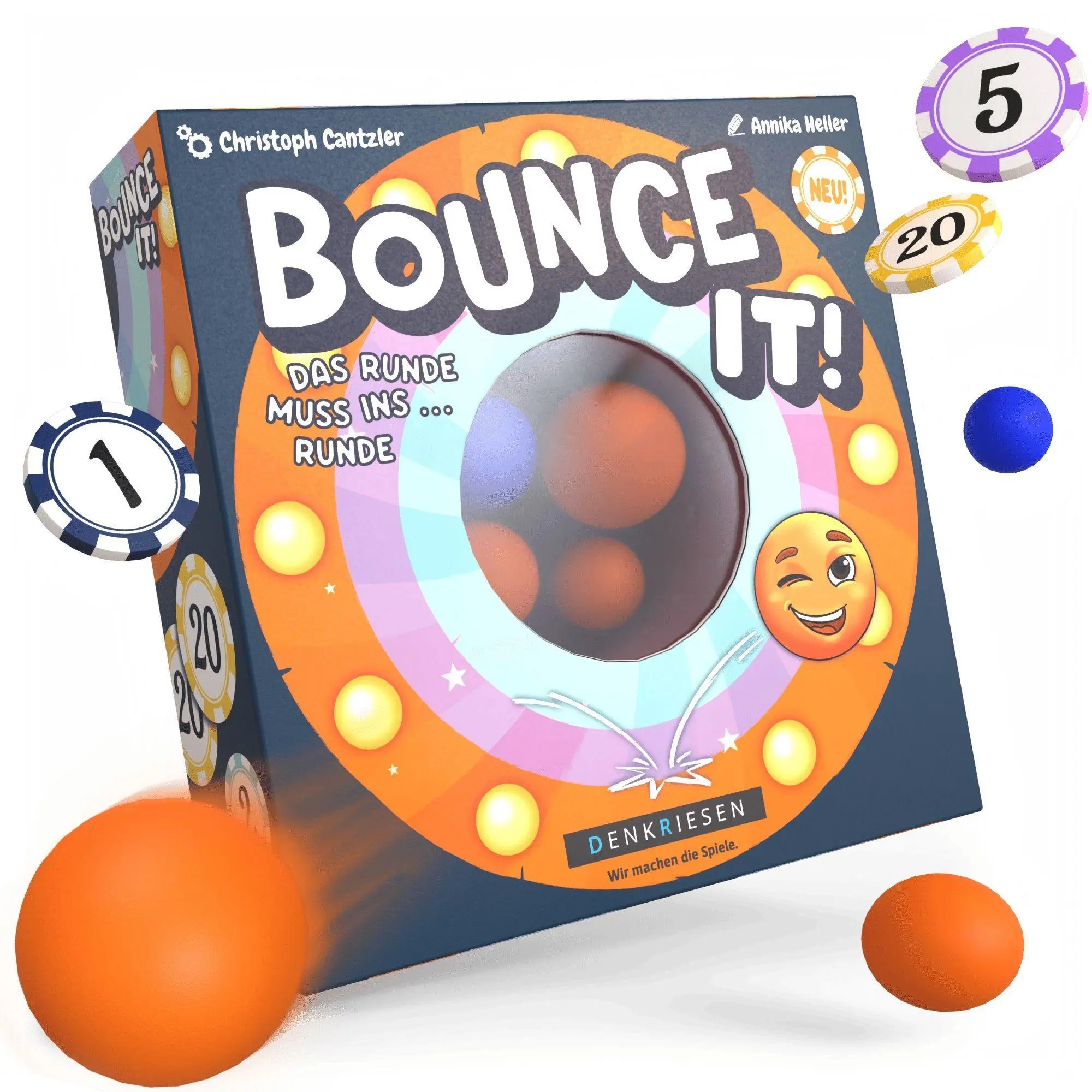 Cover: 4262494924019 | DENKRIESEN - Bounce it! - "Das Runde muss ins... Runde" | GmbH | Spiel