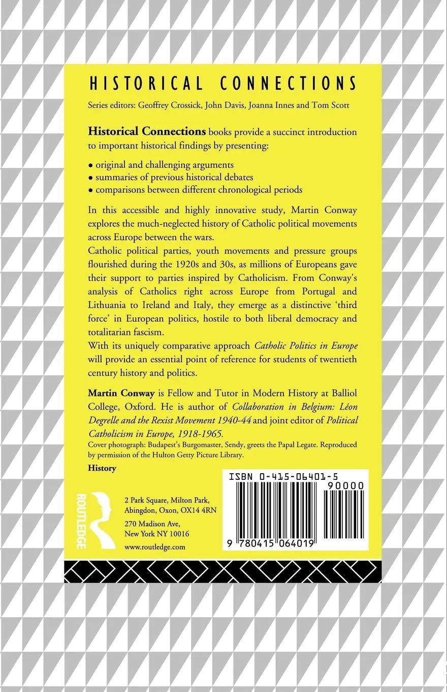 Rückseite: 9780415064019 | Catholic Politics in Europe, 1918-1945 | Martin Conway | Taschenbuch