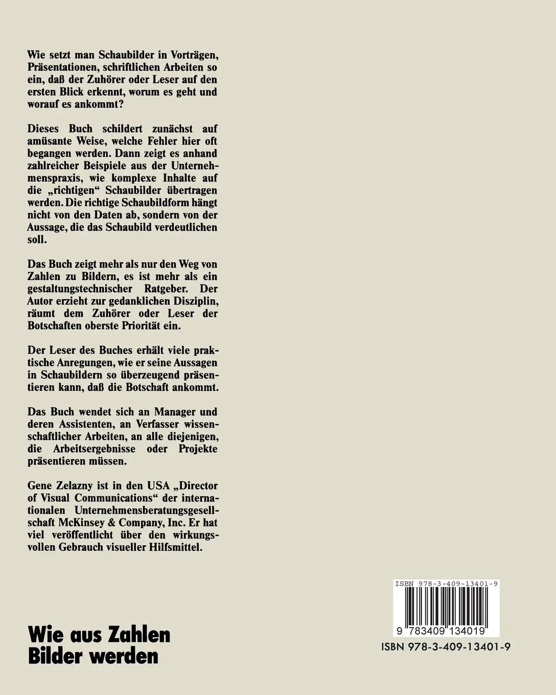 Rückseite: 9783409134019 | Wie aus Zahlen Bilder werden | Gene Zelazny | Taschenbuch | 130 S.