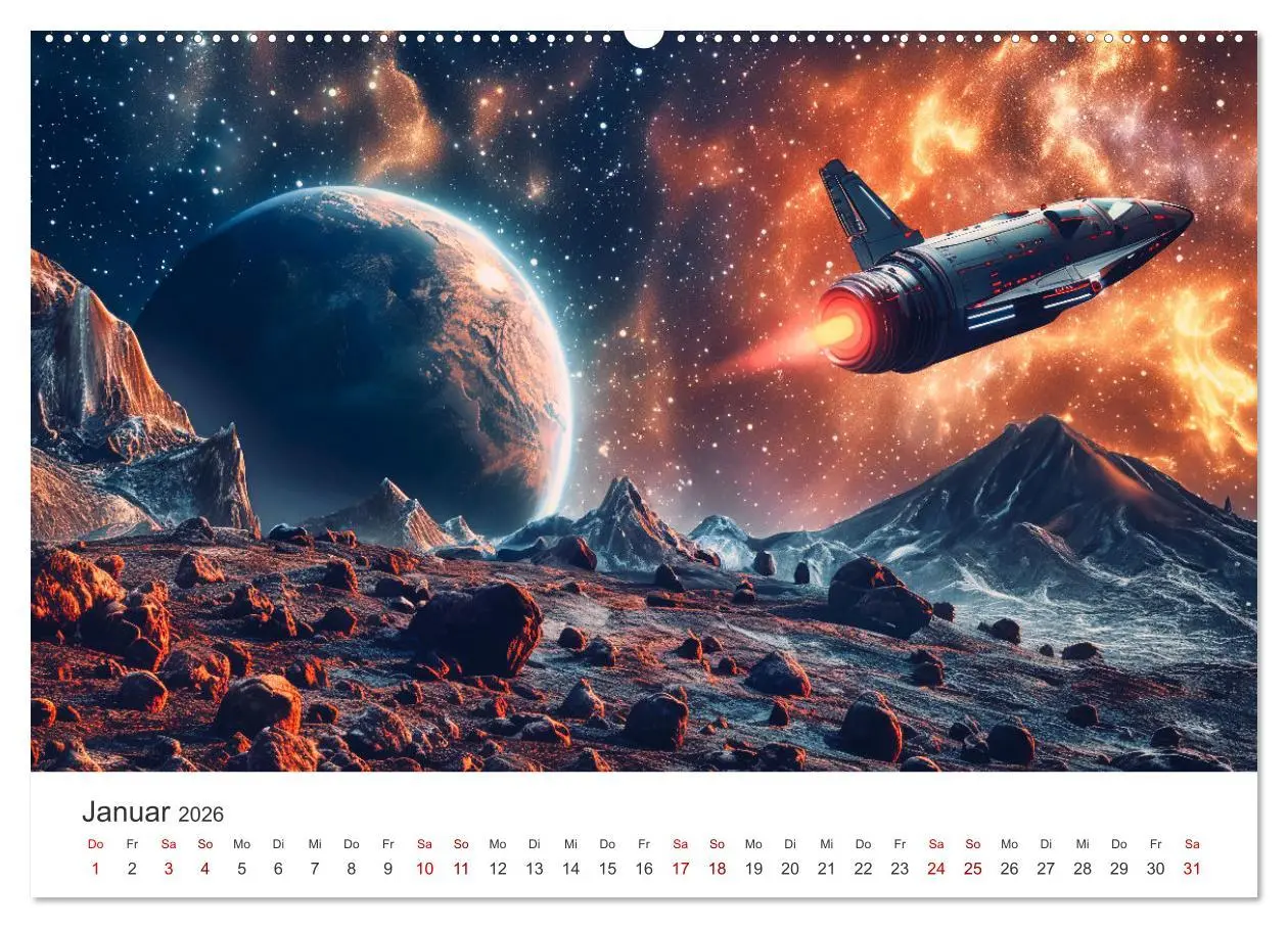 Bild: 9783457414019 | Sternenreisen - Ein kosmischer Kalender (Wandkalender 2026 DIN A2...