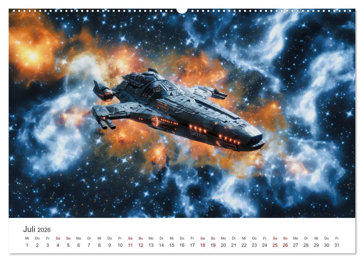 Bild: 9783457414019 | Sternenreisen - Ein kosmischer Kalender (Wandkalender 2026 DIN A2...
