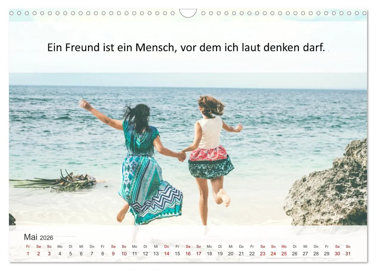 Bild: 9783457584019 | Motivationssprüche Freundschaft (Wandkalender 2026 DIN A3 quer),...