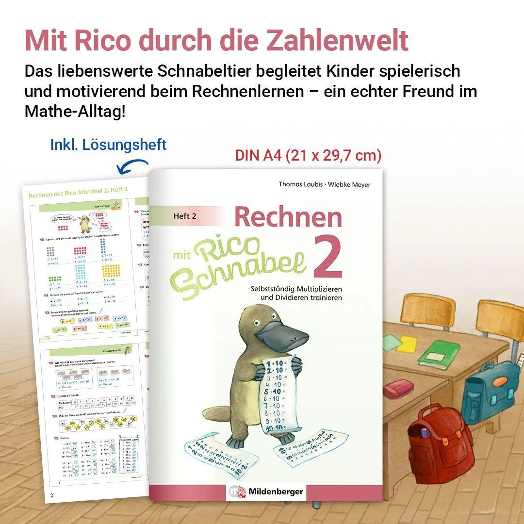 Bild: 9783619254019 | Rechnen mit Rico Schnabel Klasse 2, Heft 2 - Selbstständig das...