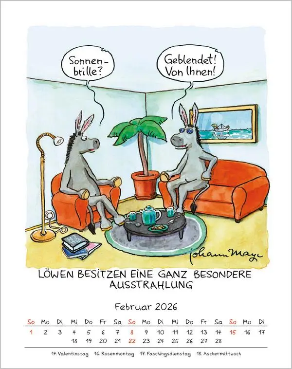 Bild: 9783731884019 | Löwe 2026 | Verlag Korsch | Kalender | Spiralbindung | 13 S. | Deutsch