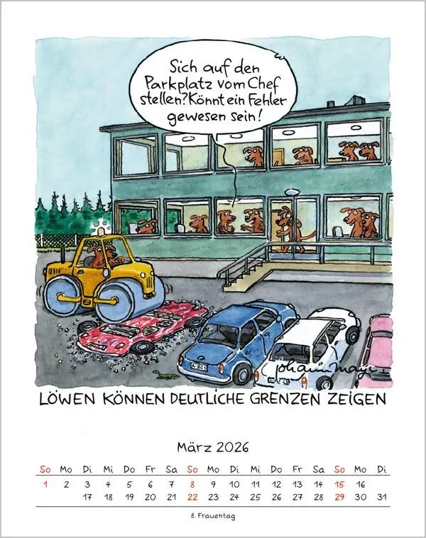 Bild: 9783731884019 | Löwe 2026 | Verlag Korsch | Kalender | Spiralbindung | 13 S. | Deutsch