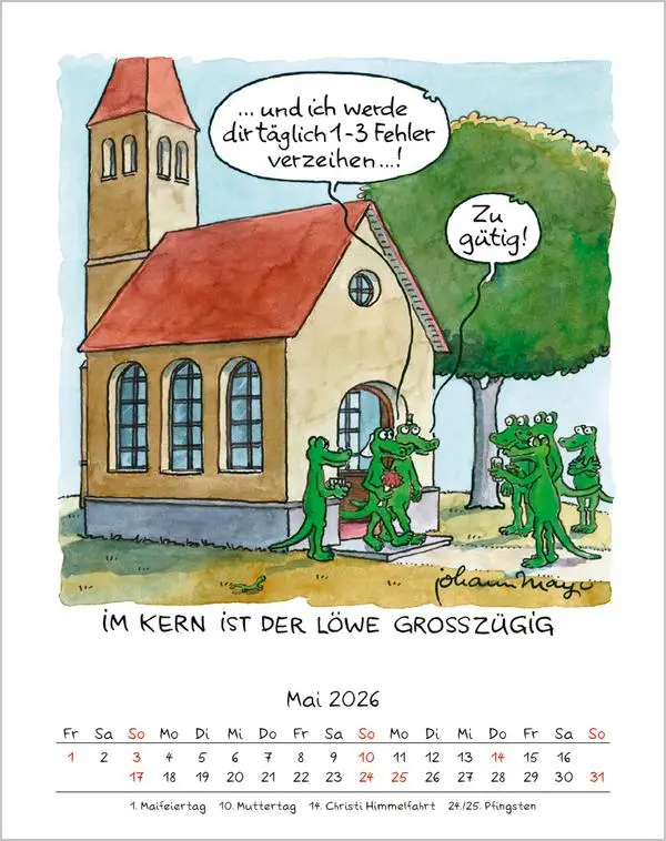 Bild: 9783731884019 | Löwe 2026 | Verlag Korsch | Kalender | Spiralbindung | 13 S. | Deutsch