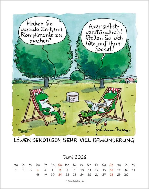 Bild: 9783731884019 | Löwe 2026 | Verlag Korsch | Kalender | Spiralbindung | 13 S. | Deutsch