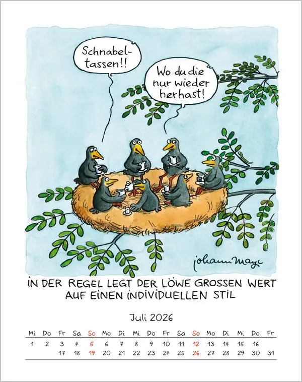 Bild: 9783731884019 | Löwe 2026 | Verlag Korsch | Kalender | Spiralbindung | 13 S. | Deutsch
