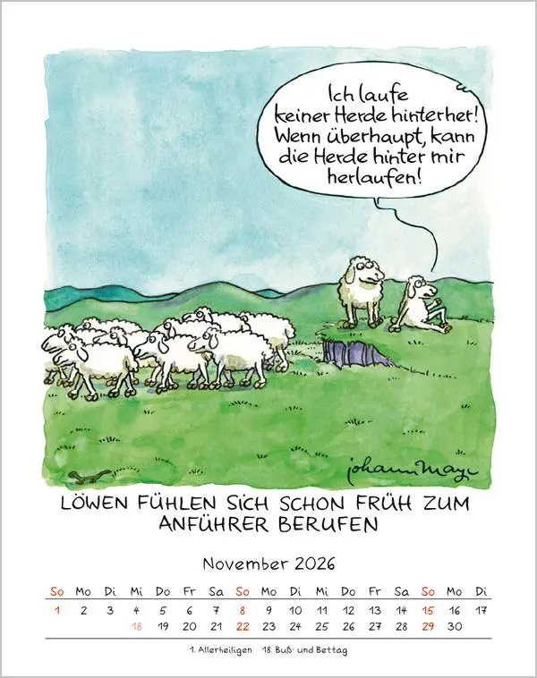 Bild: 9783731884019 | Löwe 2026 | Verlag Korsch | Kalender | Spiralbindung | 13 S. | Deutsch