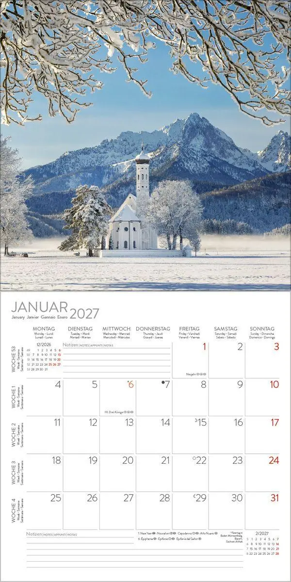 Bild: 9783819304019 | Bayern 2027 | Verlag Korsch | Kalender | 13 S. | Deutsch | 2027