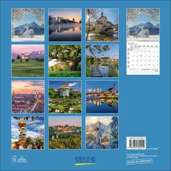 Bild: 9783819304019 | Bayern 2027 | Verlag Korsch | Kalender | 13 S. | Deutsch | 2027