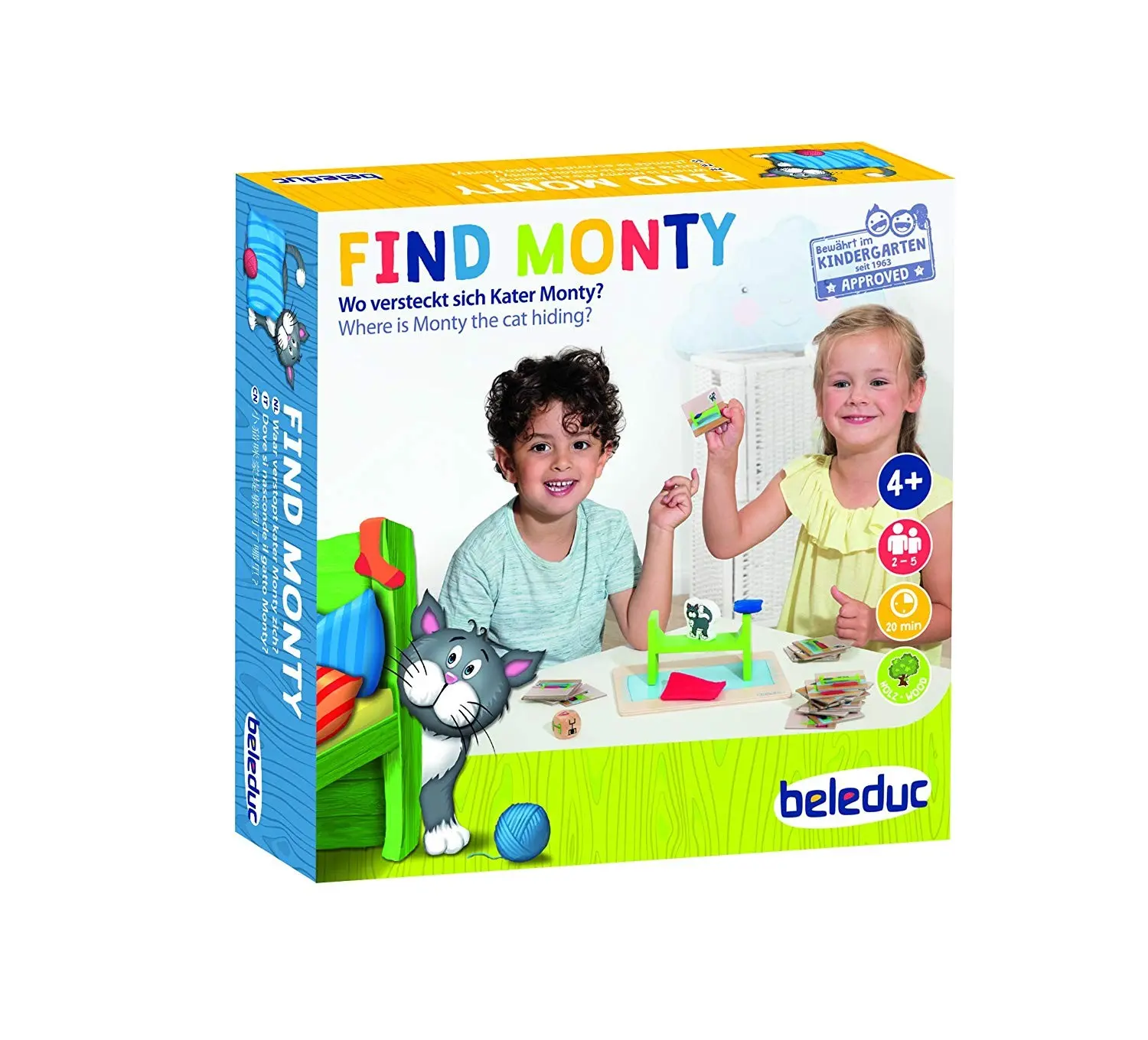 Cover: 4014888224119 | Beleduc 22411 - Find Monty! Wo versteckt sich Kater Monty? Lernspiel