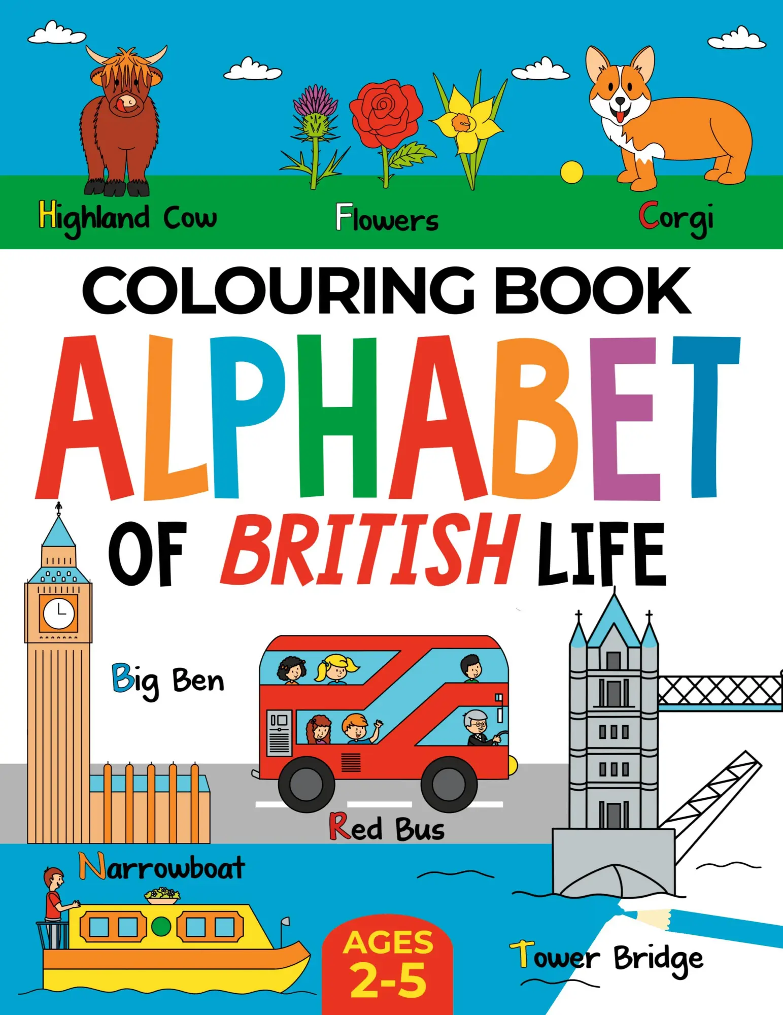 Cover: 9781915454119 | British Colouring Book for Children | Fairywren Publishing | Buch