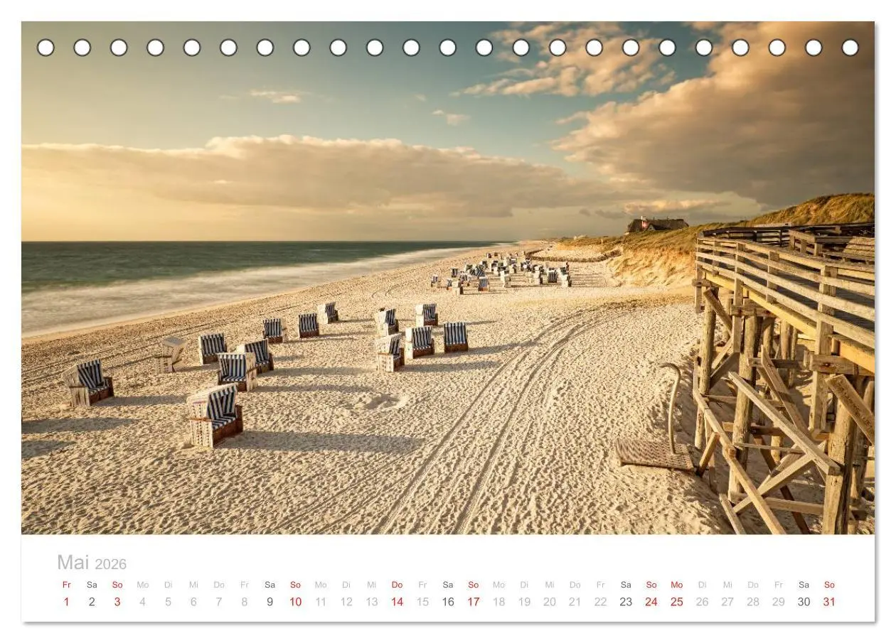 Bild: 9783516044119 | Sehnsucht Sylt (Tischkalender 2026 DIN A5 quer), CALVENDO...