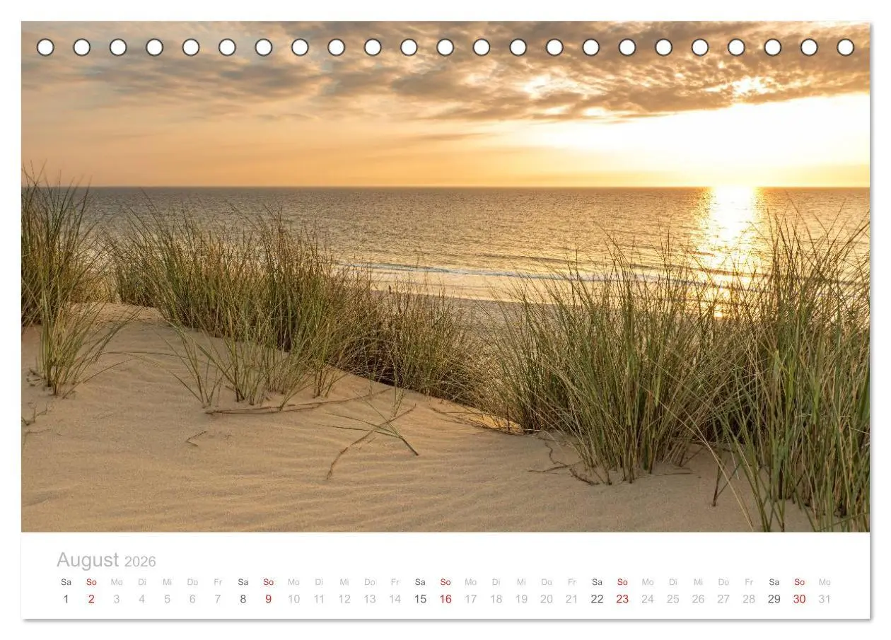 Bild: 9783516044119 | Sehnsucht Sylt (Tischkalender 2026 DIN A5 quer), CALVENDO...
