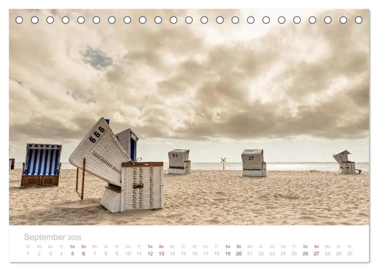 Bild: 9783516044119 | Sehnsucht Sylt (Tischkalender 2026 DIN A5 quer), CALVENDO...
