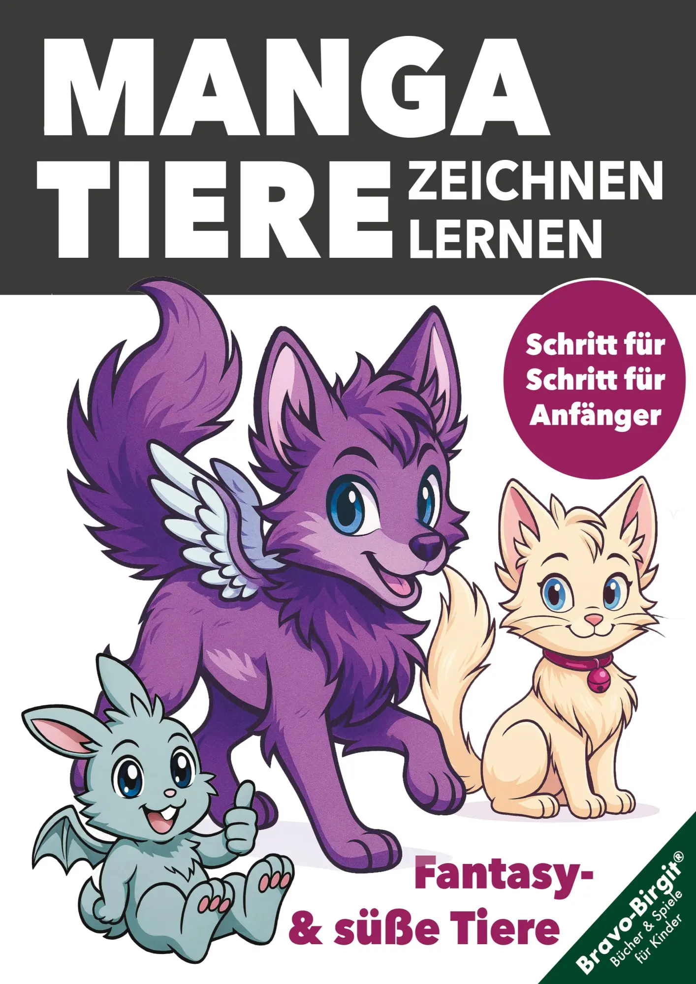 Cover: 9783691044119 | Manga-Tiere zeichnen lernen für Kinder ab 8 Jahren | Birgit Bravo