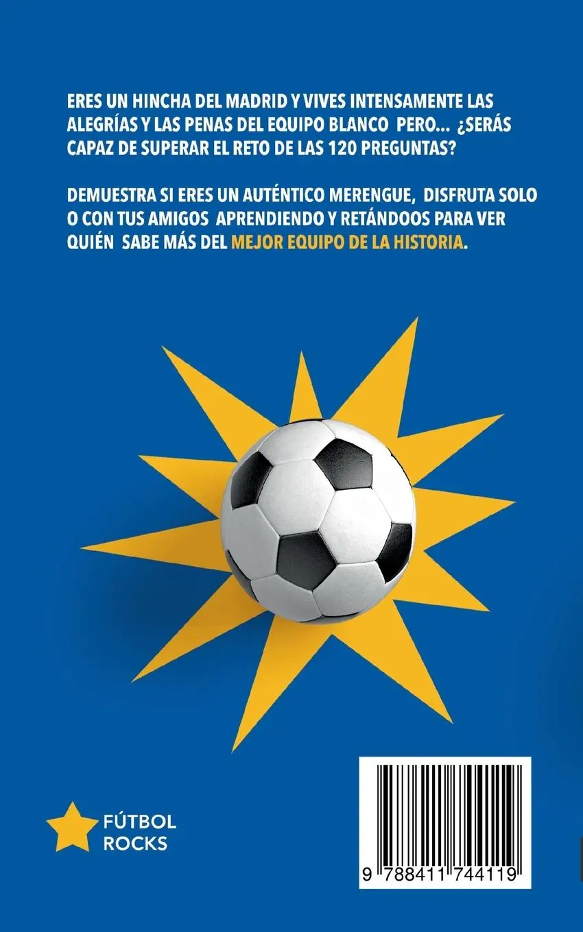 Rückseite: 9788411744119 | ¿Cuánto sabes del Madrid? | Fútbol Rocks | Taschenbuch | Spanisch