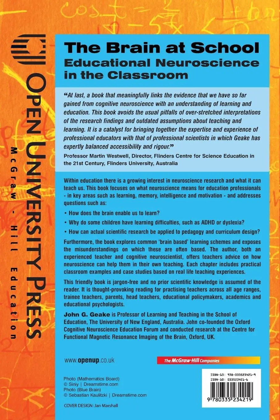 Rückseite: 9780335234219 | The Brain at School: Educational Neuroscience in the Classroom | Geake
