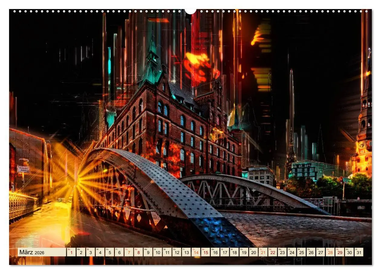 Bild: 9783457704219 | Hamburg abstrakt (hochwertiger Premium Wandkalender 2026 DIN A2...