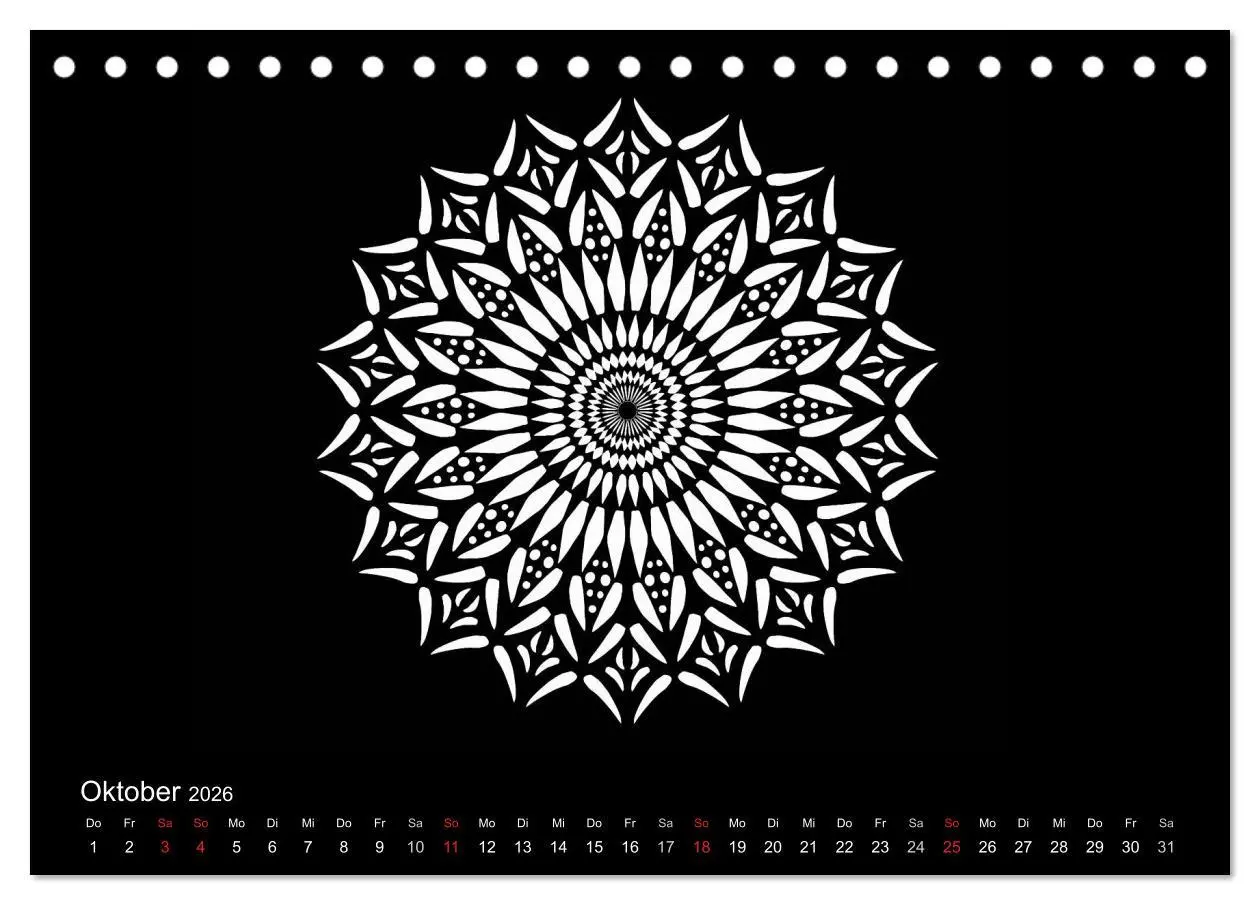 Bild: 9783457944219 | Entspannung und Ruhe durch Mandalas (Tischkalender 2026 DIN A5...