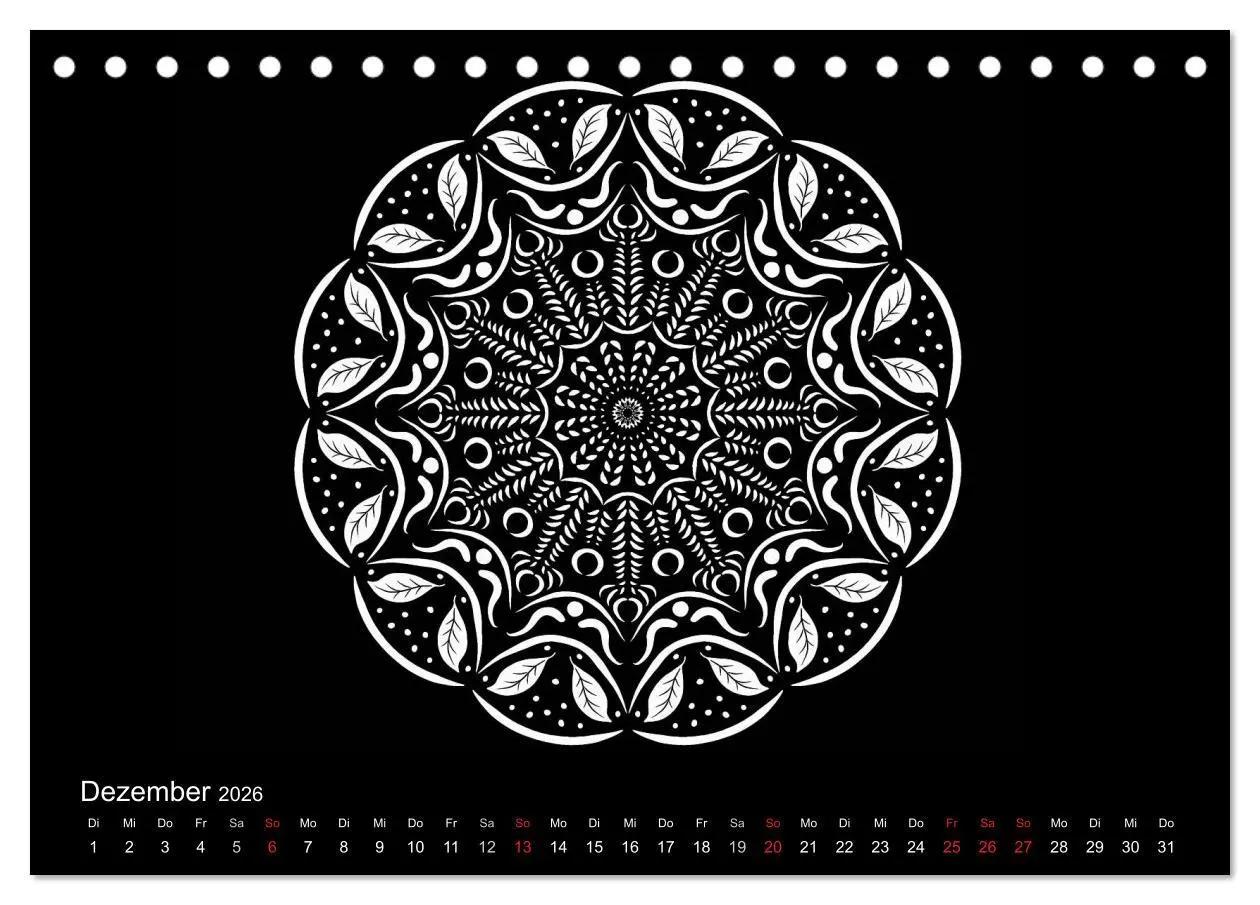 Bild: 9783457944219 | Entspannung und Ruhe durch Mandalas (Tischkalender 2026 DIN A5...