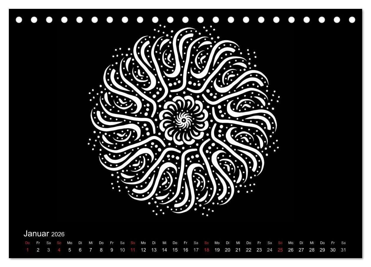 Bild: 9783457944219 | Entspannung und Ruhe durch Mandalas (Tischkalender 2026 DIN A5...