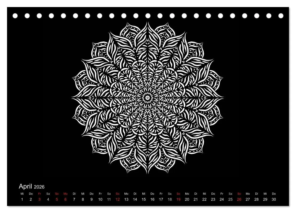 Bild: 9783457944219 | Entspannung und Ruhe durch Mandalas (Tischkalender 2026 DIN A5...