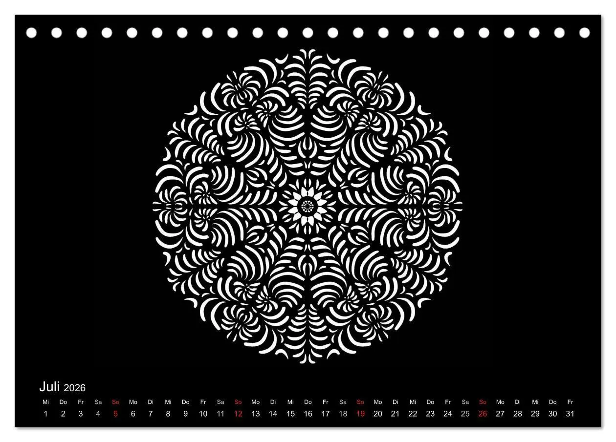 Bild: 9783457944219 | Entspannung und Ruhe durch Mandalas (Tischkalender 2026 DIN A5...