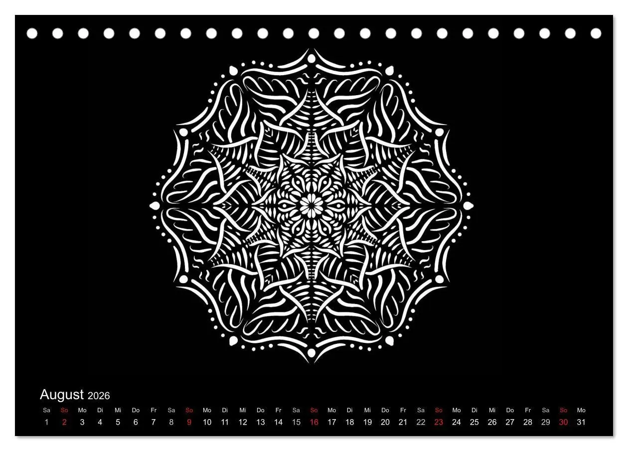 Bild: 9783457944219 | Entspannung und Ruhe durch Mandalas (Tischkalender 2026 DIN A5...