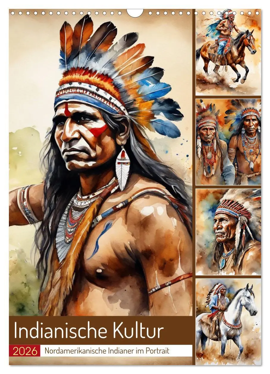 Cover: 9783516274219 | Indianische Kultur (Wandkalender 2026 DIN A3 hoch), CALVENDO...