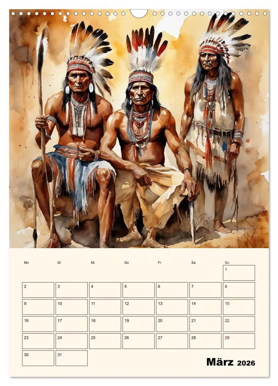 Bild: 9783516274219 | Indianische Kultur (Wandkalender 2026 DIN A3 hoch), CALVENDO...