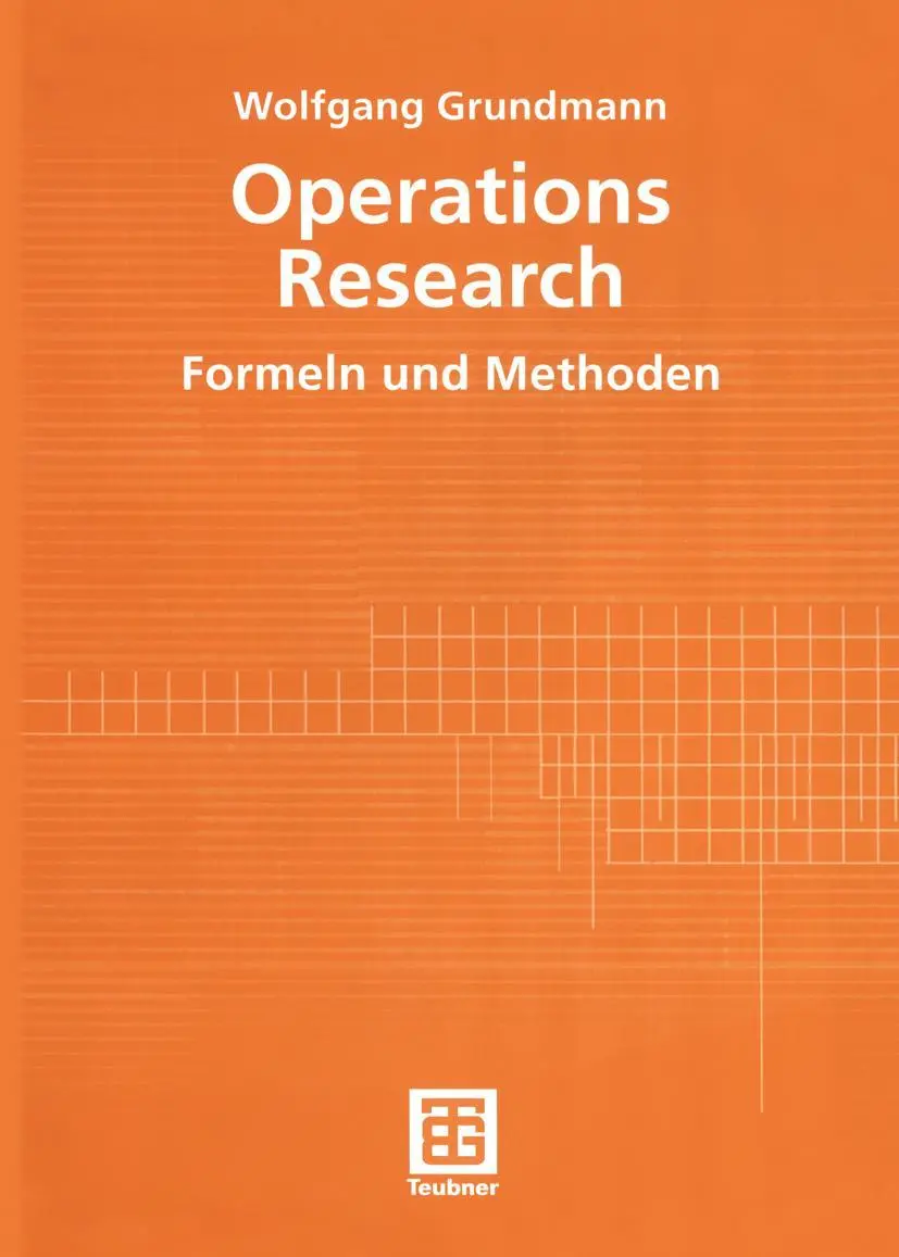 Cover: 9783519004219 | Operations Research | Formeln und Methoden | Wolfgang Grundmann | Buch