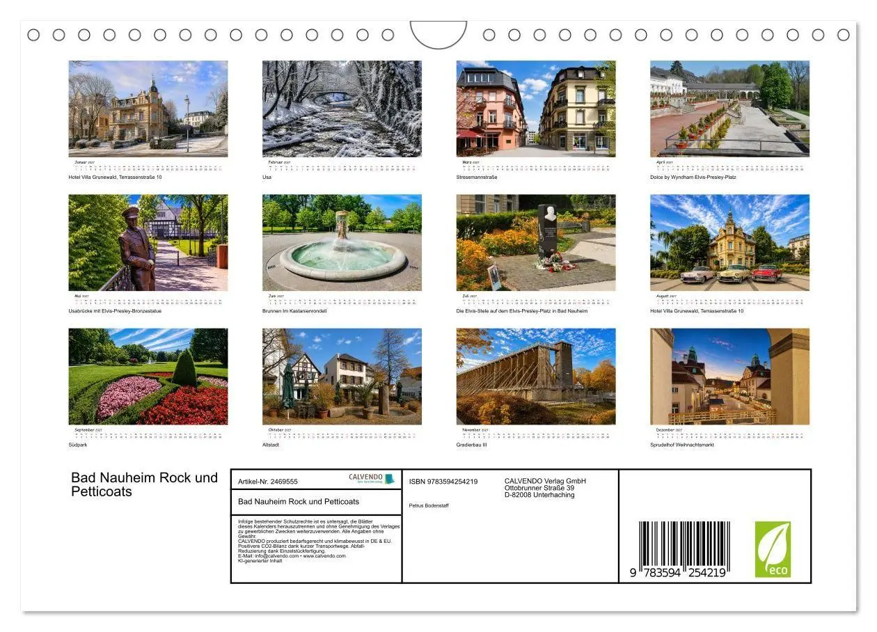 Bild: 9783594254219 | Bad Nauheim Rock und Petticoats (Wandkalender 2027 DIN A4 quer),...