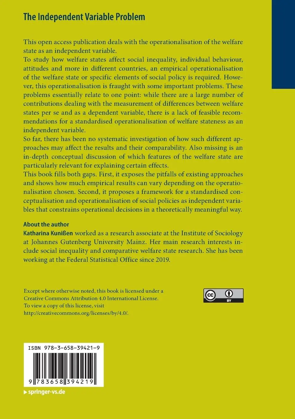 Rückseite: 9783658394219 | The Independent Variable Problem | Katharina Kunißen | Taschenbuch