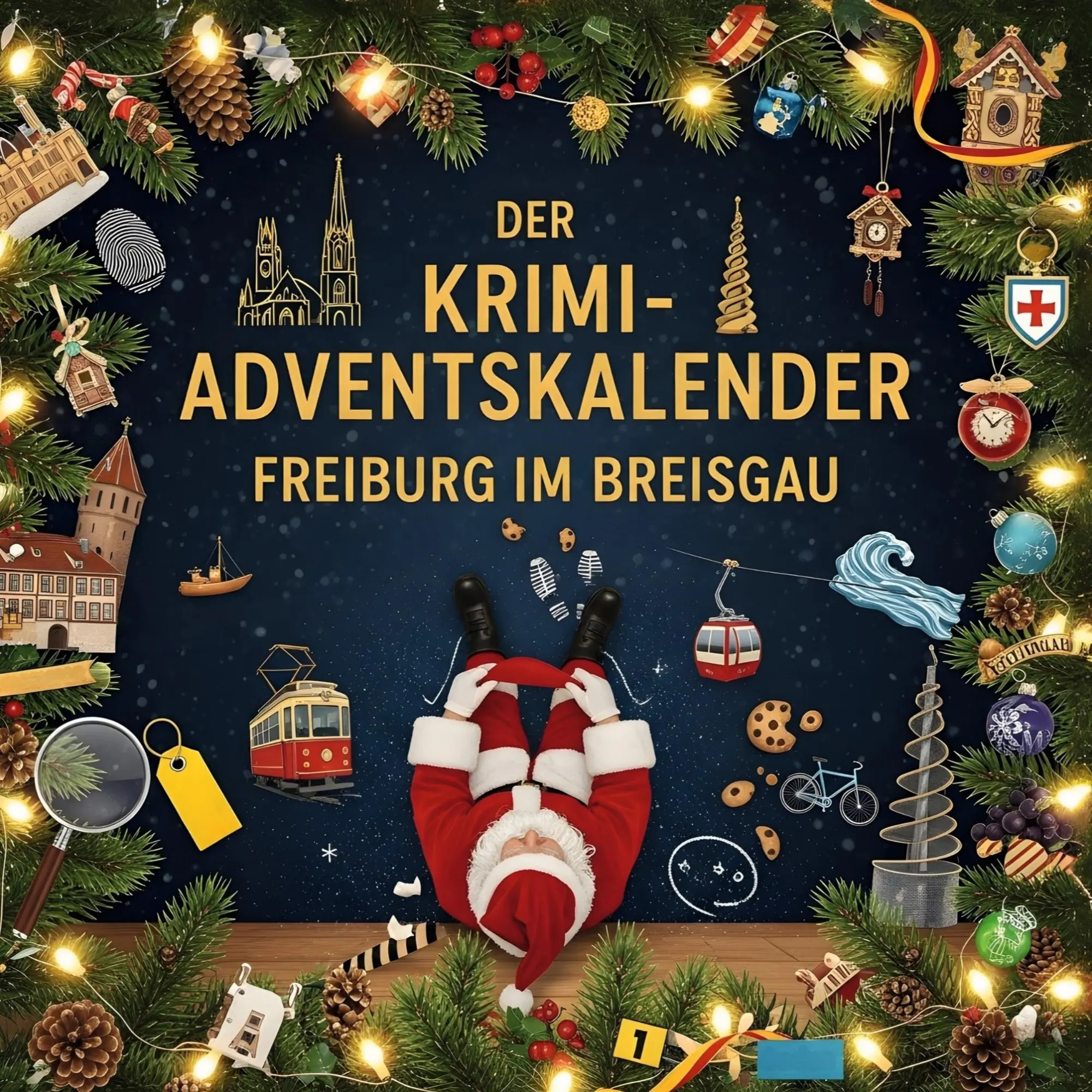 Cover: 9783695304219 | Der Krimi-Adventskalender Freiburg im Breisgau | Julian Hoffmann