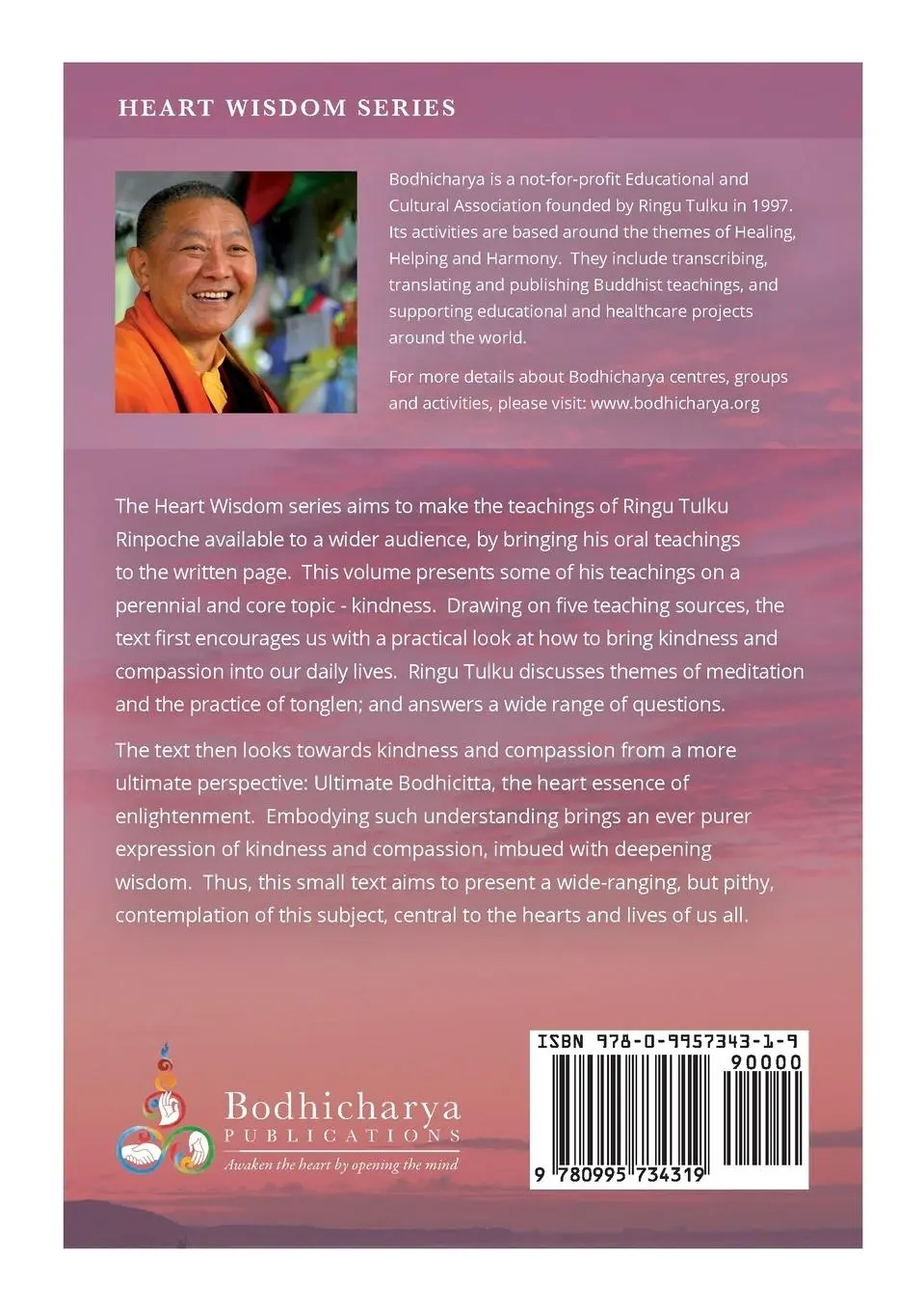Rückseite: 9780995734319 | Radiance of the Heart | Kindness, Compassion, Bodhicitta | Ringu Tulku