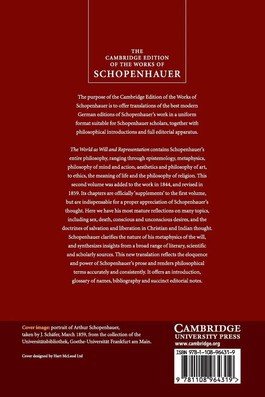 Rückseite: 9781108964319 | Schopenhauer | The World as Will and Representation | Schopenhauer