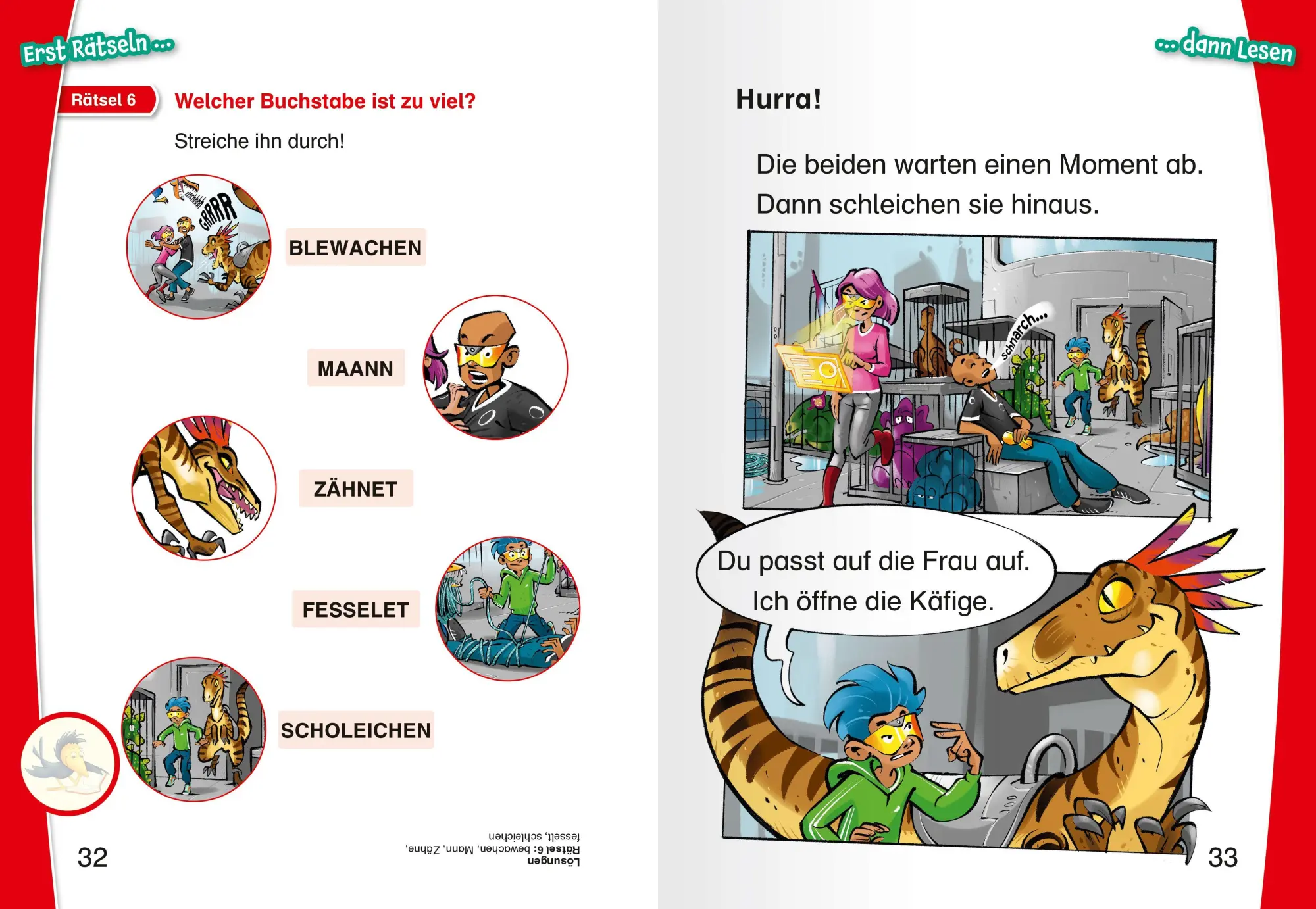 Bild: 9783473464319 | Leserabe 1. Lesestufe Kurz und leicht - Befreit die Dinos! | Neubauer