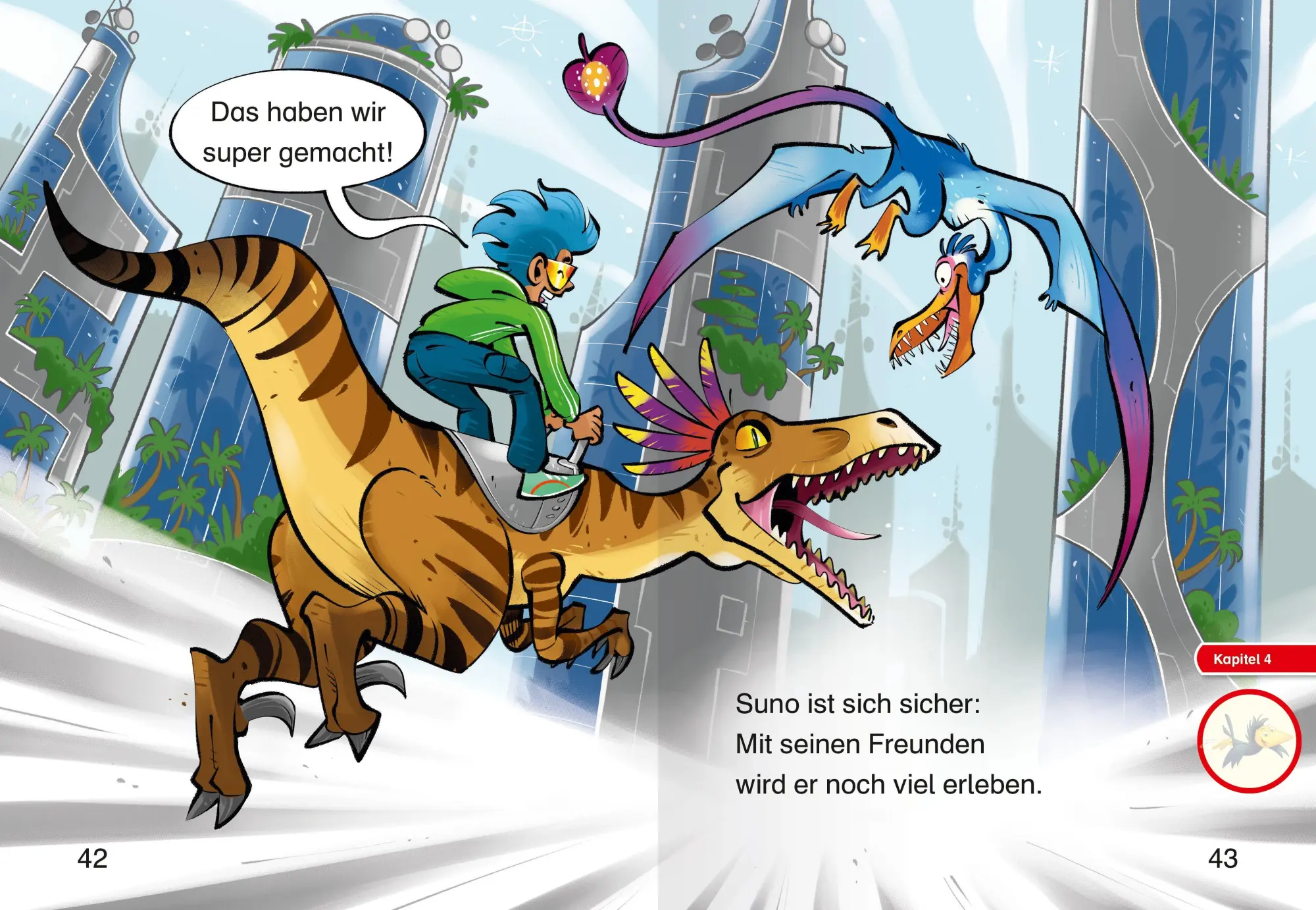 Bild: 9783473464319 | Leserabe 1. Lesestufe Kurz und leicht - Befreit die Dinos! | Neubauer