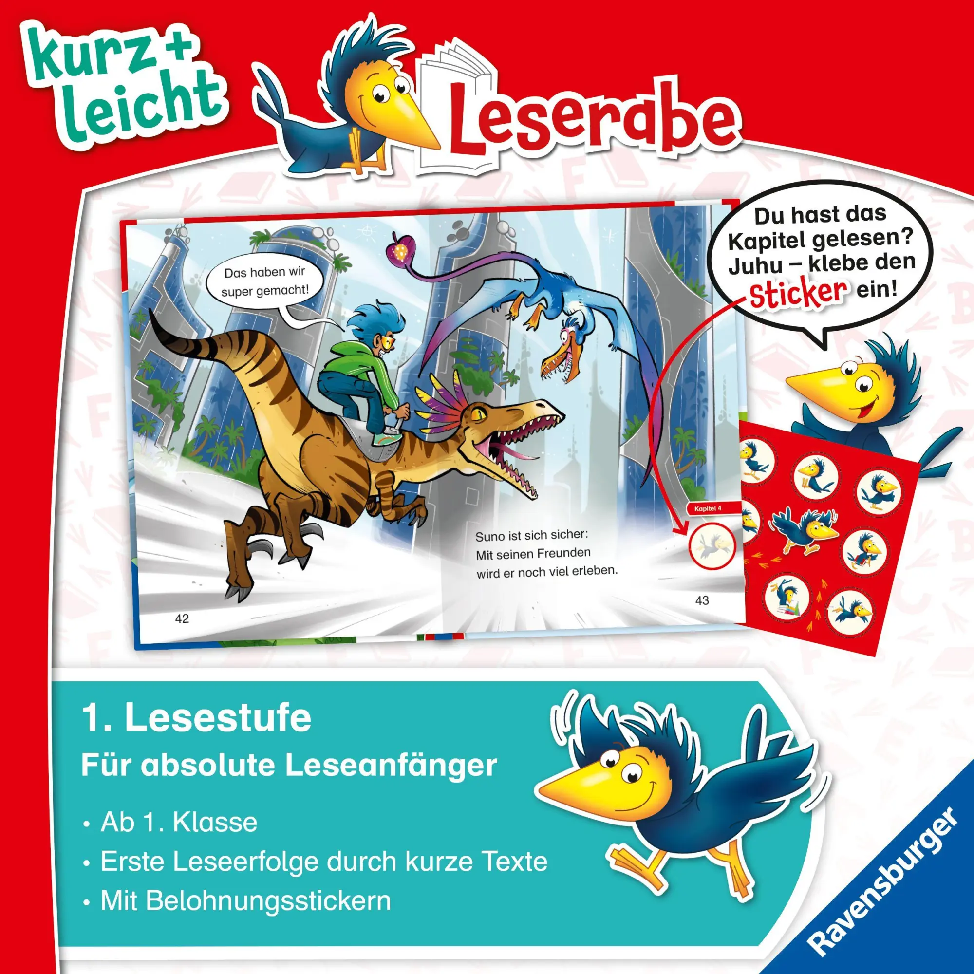 Bild: 9783473464319 | Leserabe 1. Lesestufe Kurz und leicht - Befreit die Dinos! | Neubauer