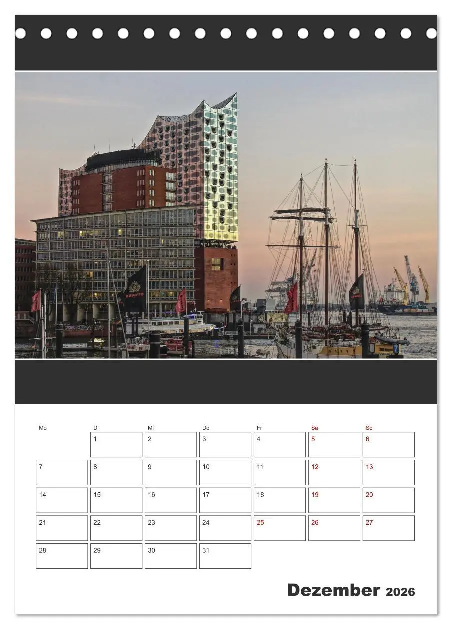Bild: 9783516404319 | Spitze! Elbphilharmonie Hamburg 2026 (Tischkalender 2026 DIN A5...