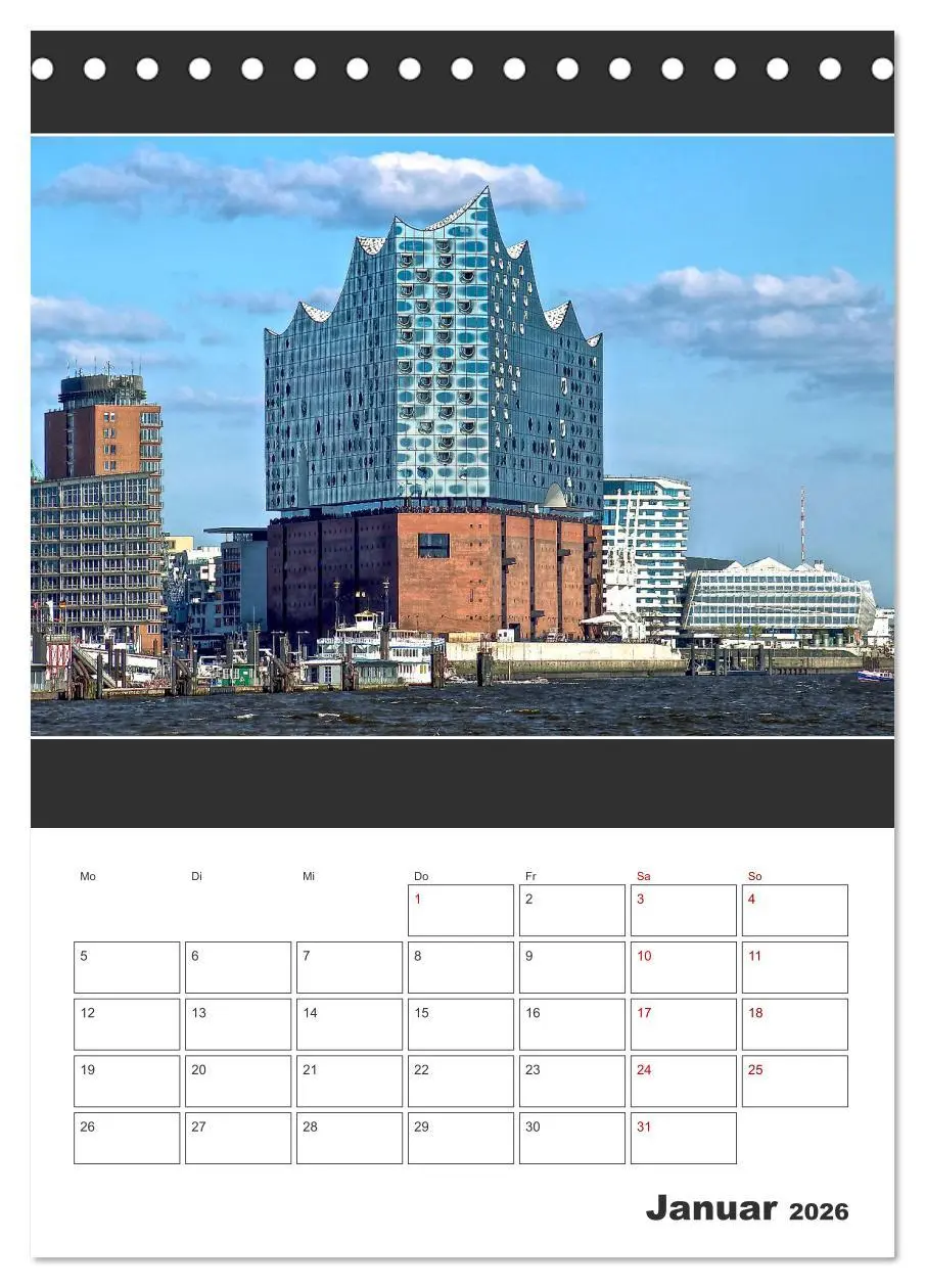 Bild: 9783516404319 | Spitze! Elbphilharmonie Hamburg 2026 (Tischkalender 2026 DIN A5...