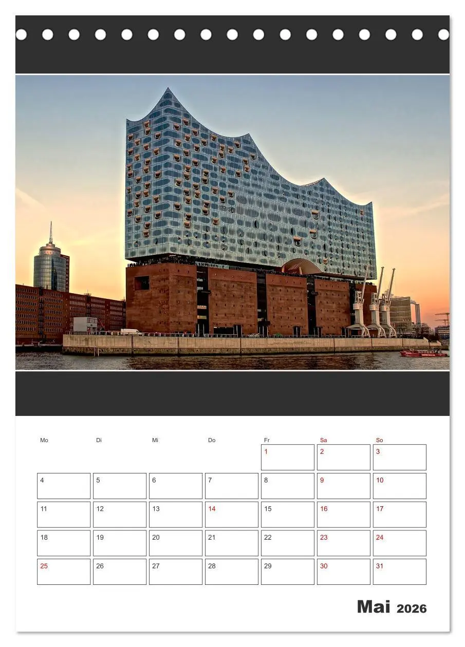 Bild: 9783516404319 | Spitze! Elbphilharmonie Hamburg 2026 (Tischkalender 2026 DIN A5...