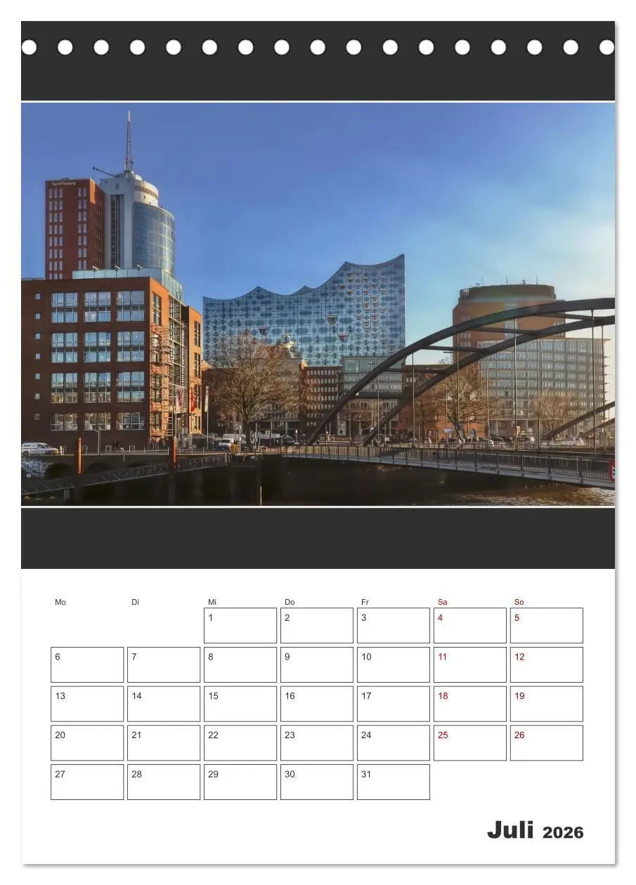 Bild: 9783516404319 | Spitze! Elbphilharmonie Hamburg 2026 (Tischkalender 2026 DIN A5...