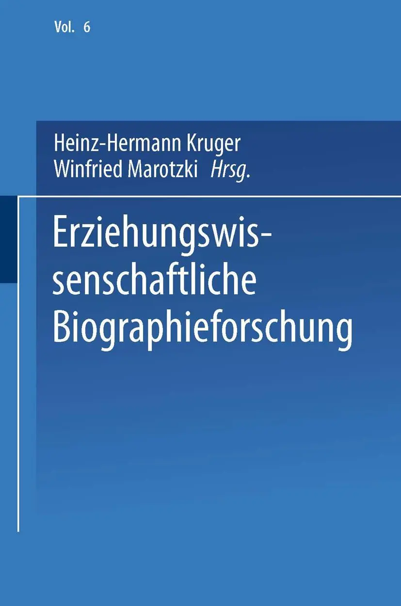 Cover: 9783663094319 | Erziehungswissenschaftliche Biographieforschung | Marotzki (u. a.)