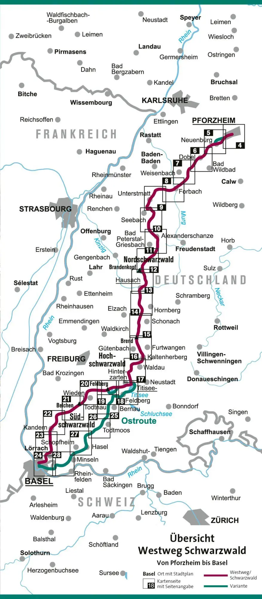 Bild: 9783991544319 | KOMPASS Wander-Tourenkarte Westweg Schwarzwald 1:50.000 | Buch | 74 S.