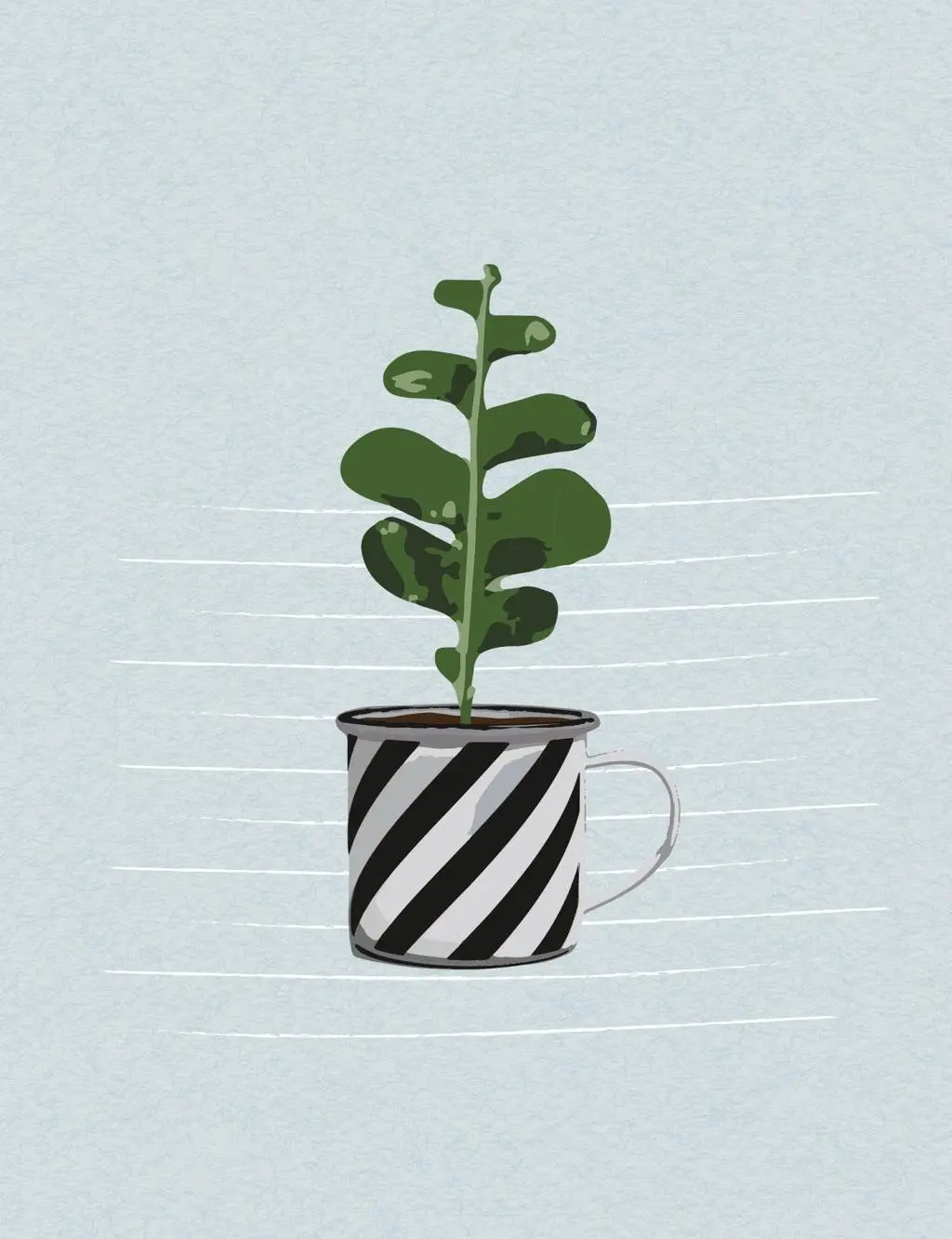 Cover: 4250915934419 | Plant it - Love it! Großes Notizheft - Motiv Tasse mit Pflanze -...