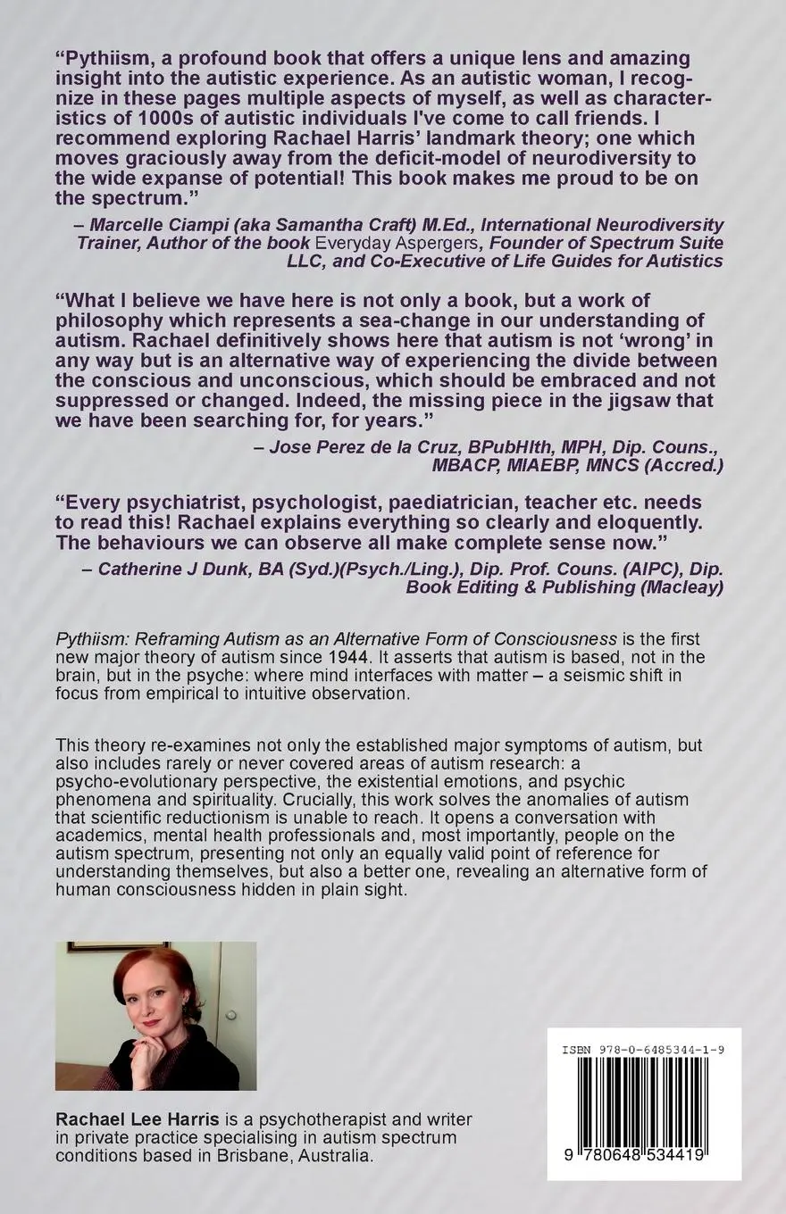 Rückseite: 9780648534419 | Pythiism | Reframing Autism as an Alternative Form of Consciousness